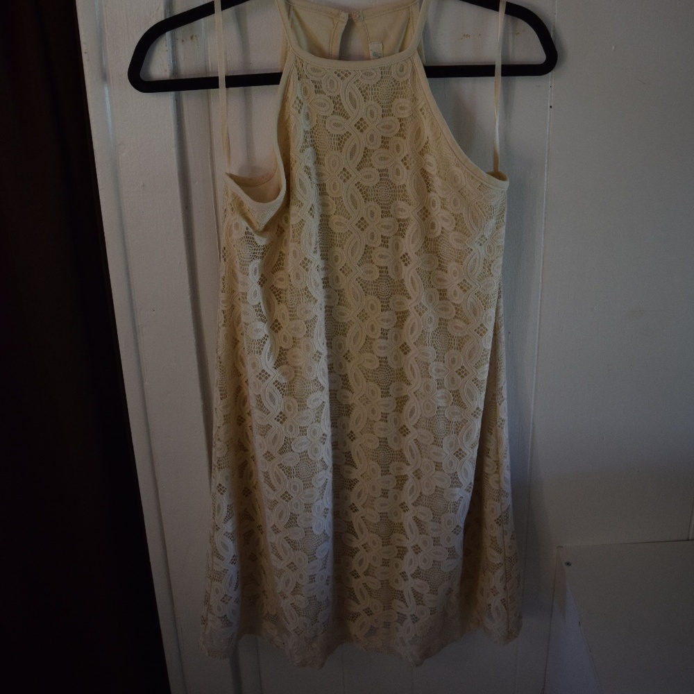 Cream Lace Dress